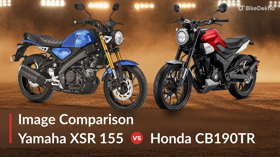 Yamaha XSR 155 vs Honda CB190TR: Image Comparison Yamaha XSR 155 vs Honda CB190TR: Image Comparison