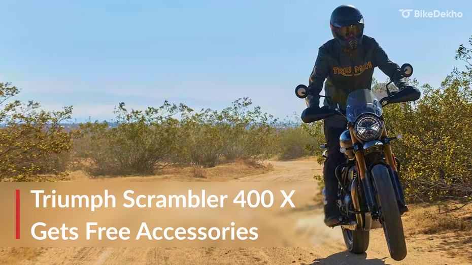 Triumph Scrambler 400X Free Accessories