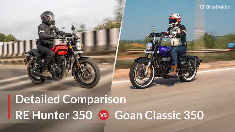 Royal Enfield Hunter 350 vs Goan Classic 350