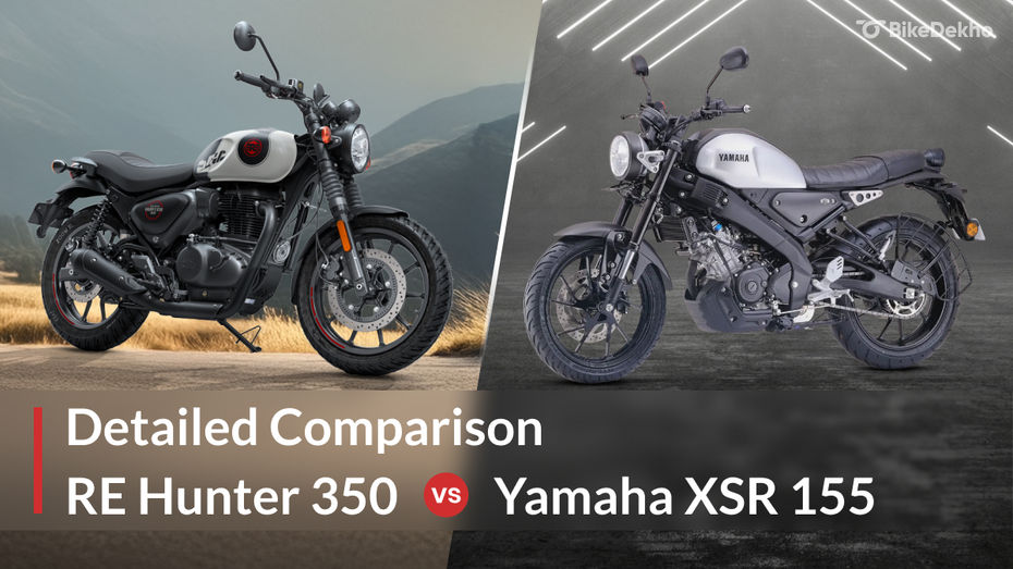 Royal Enfield Hunter 350 vs Yamaha XSR 155