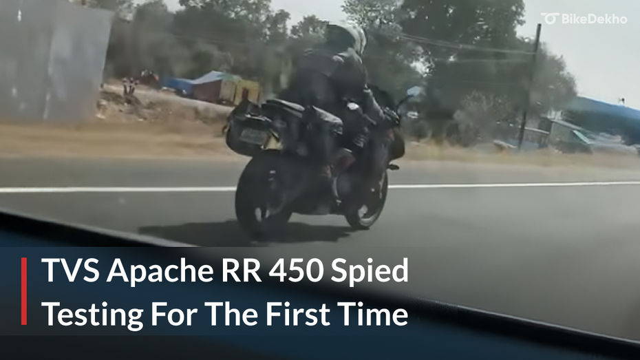 TVS Apache RR 450 Spied Testing