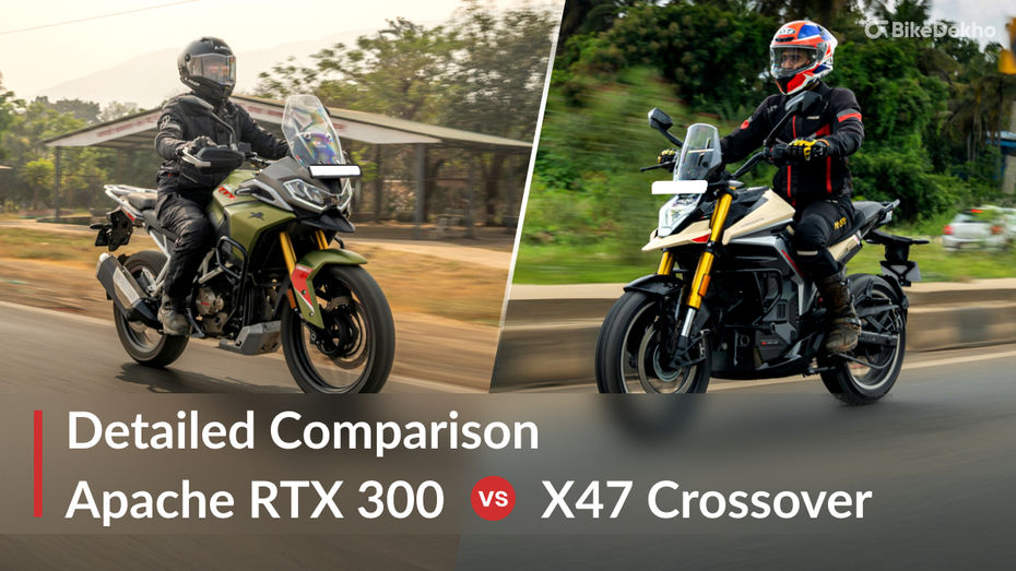 TVS Apache RTX 300 vs Ultraviolette X47 Crossover: A Detailed Comparison TVS Apache RTX 300 vs Ultraviolette X47 Crossover: A Detailed Comparison