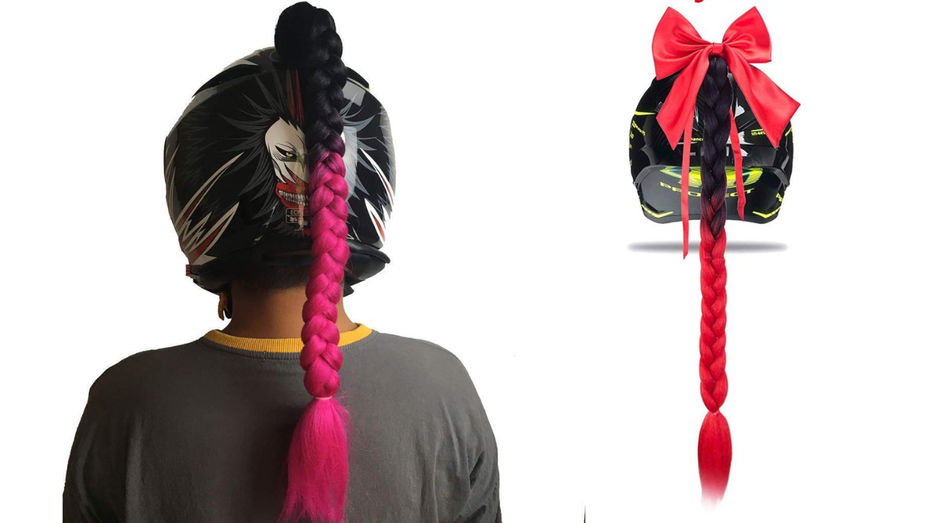 helmet wigs