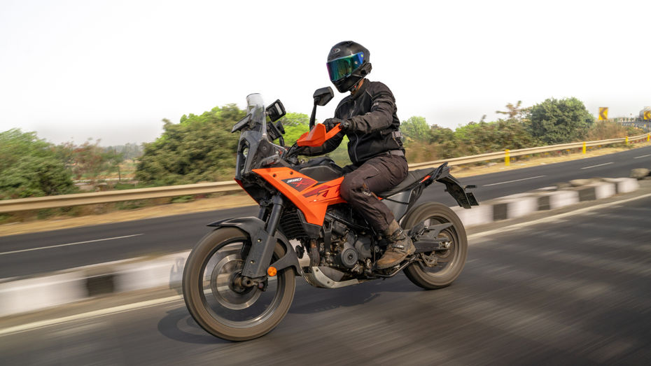 KTM 390 Adventure X Riding Shot