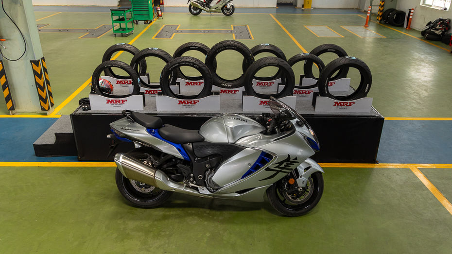 suzuki hayabusa with MRF tyres suzuki hayabusa