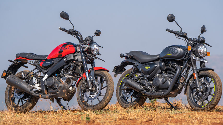 Royal Enfield Hunter 350 vs Yamaha XSR155