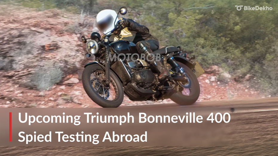 Upcoming Triumph Bonneville 400 Spied Testing Abroad Upcoming Triumph Bonneville 400 Spied Testing Abroad