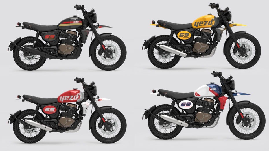 2026 Yezdi Scrambler 350 Colours 