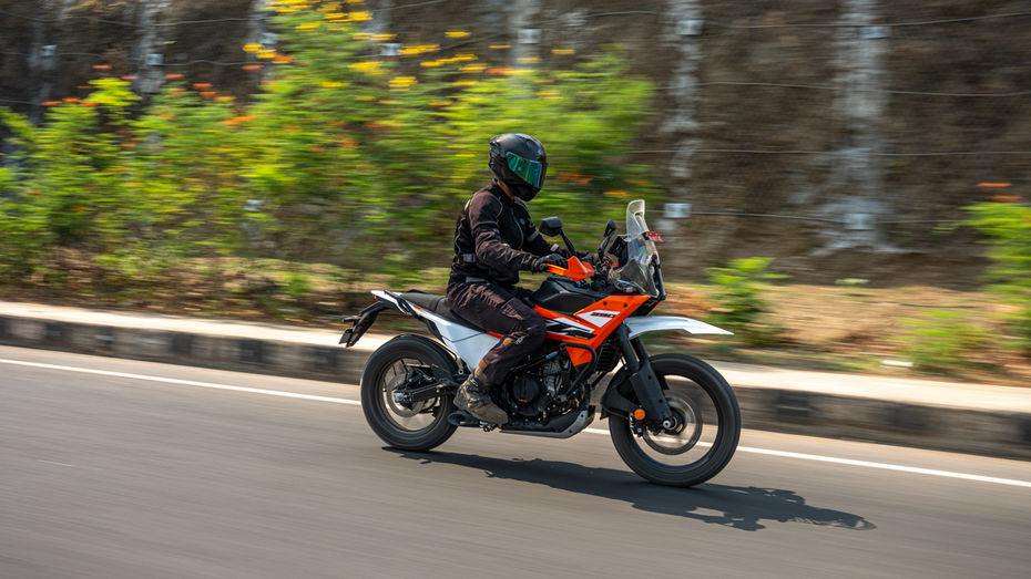 KTM 390 Adventure Highway Riding Shot 