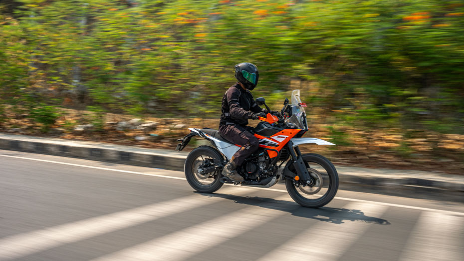 KTM 390 Adventure Handling Shot