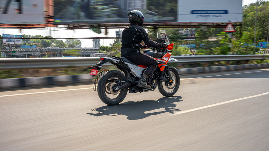 KTM 390 Adventure Rear Riding Shot