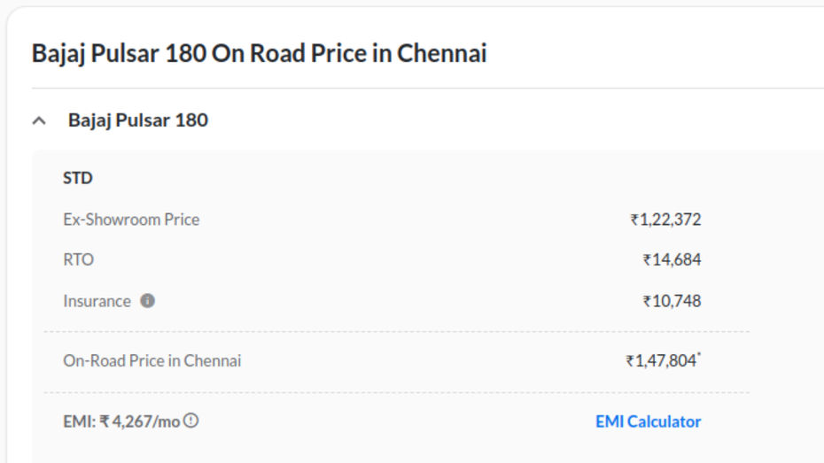 Bajaj Pulsar 180 Bajaj Pulsar 180
