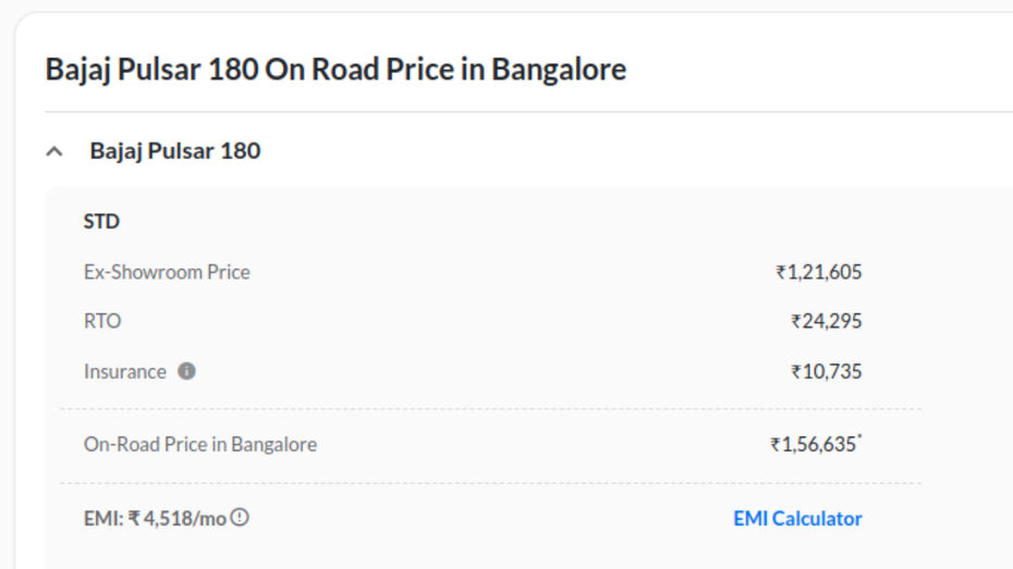 Bajaj Pulsar 180 Bajaj Pulsar 180