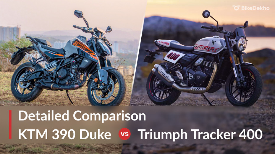 KTM 390 Duke vs Triumph Tracker 400