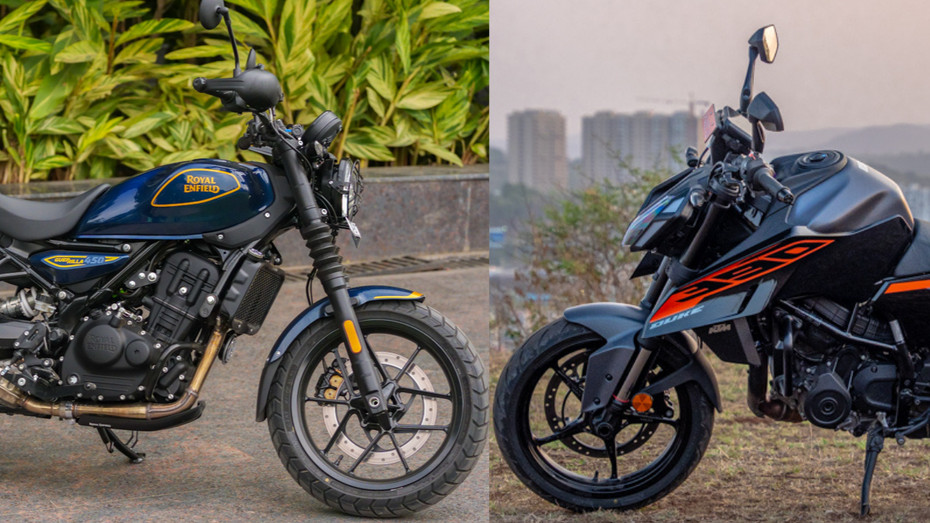 KTM 390 Duke vs Royal Enfield Guerrilla 450