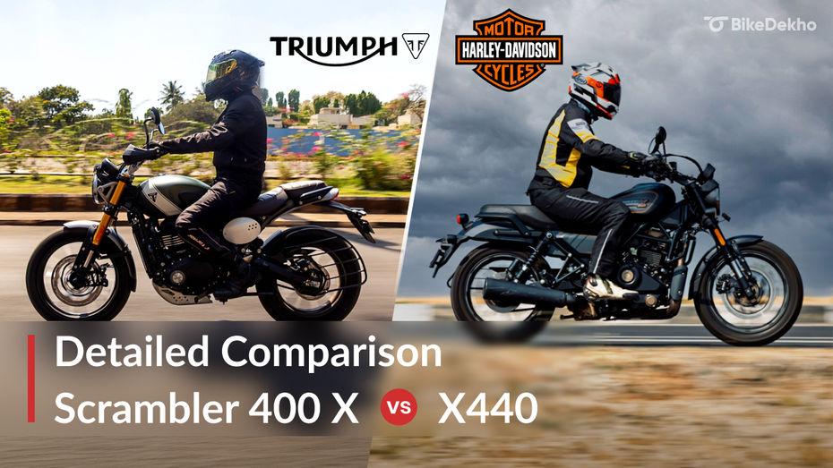 Triumph Scrambler 400 X vs Harley-Davidson X440 Triumph Scrambler 400 X vs Harley-Davidson X440