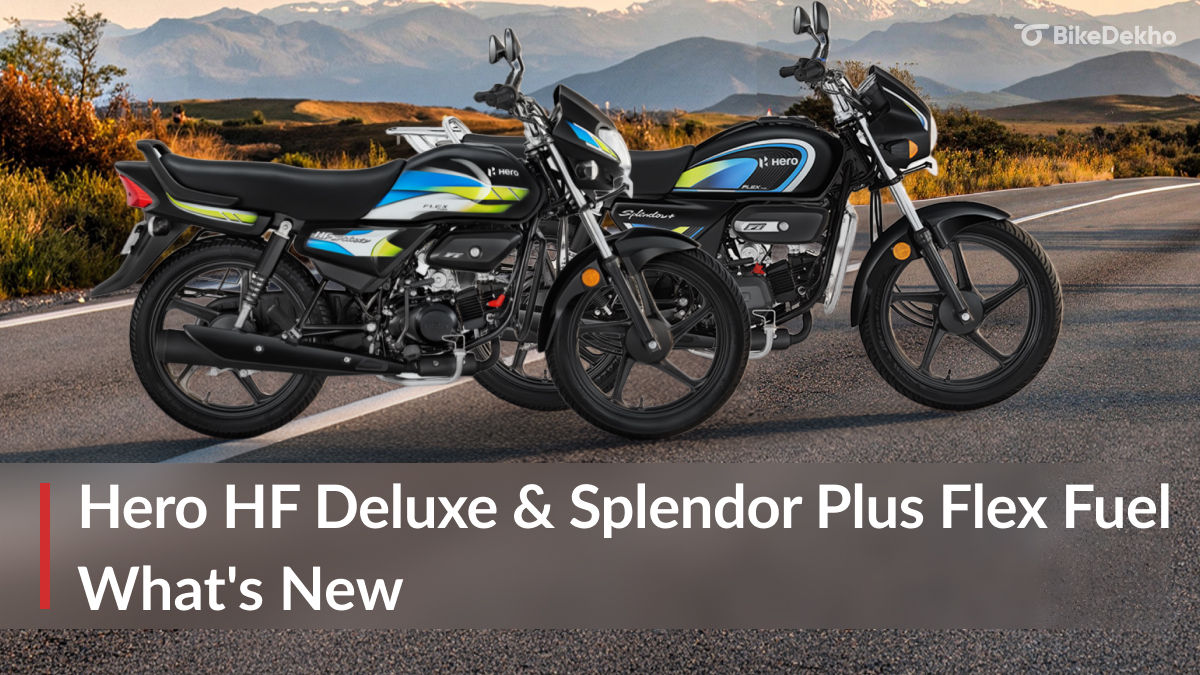 Splendor Plus Flex Fuel Color Options Hero HF Deluxe & Splendor Plus Flex Fuel: What's New | BikeDekho