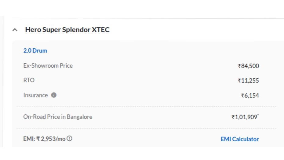 Hero Super Splendor Xtec 2.0