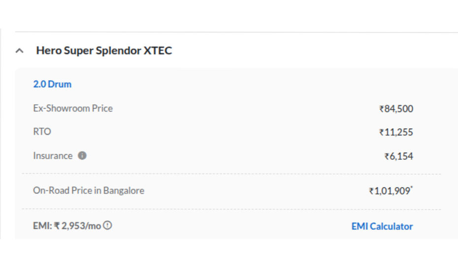 Hero Super Splendor Xtec 2.0