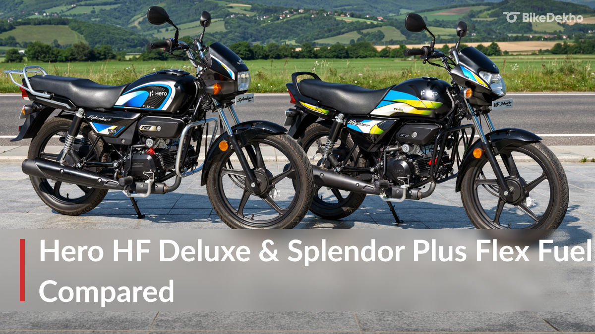 Splendor Plus Flex Fuel Color Options Hero Splendor Plus Flex Fuel vs Hero HF Deluxe Flex Fuel: Detailed ...