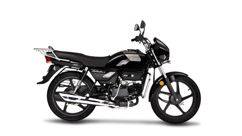 Hero Splendor Plus Xtec Black Tornado Grey Colour