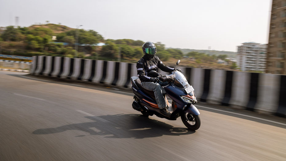 Suzuki Burgman Street Riding Shot Suzuki Burgman Street Riding Shot