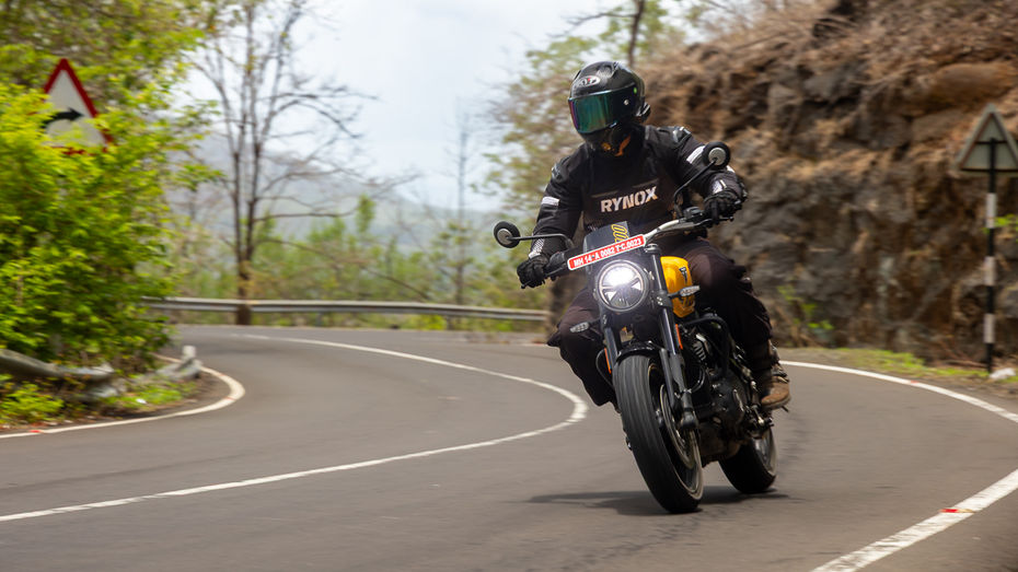 Triumph Tracker 400 Highway Riding Shot