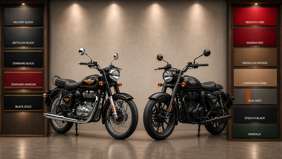 classic 350 and bullet 350 colours