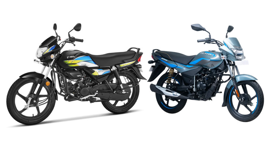 Hero HF Deluxe Flex Fuel vs Bajaj Platina 100 Hero HF Deluxe Flex Fuel vs Bajaj Platina 100