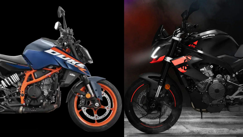 Aprilia Tuono 457 Special Edition vs KTM 390 Duke R Aprilia Tuono 457 Special Edition vs KTM 390 Duke R