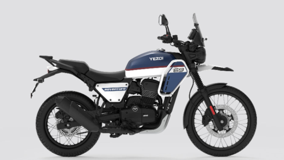 Yezdi Adventure Nebula Blue White Yezdi Adventure Nebula Blue White