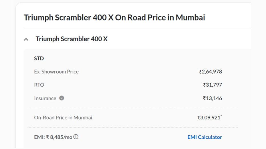 mumbai onroad