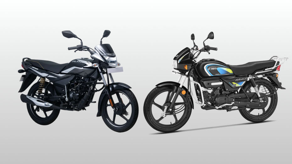 Hero Splendor Plus Flex Fuel vs Bajaj Platina 100 Hero Splendor Plus Flex Fuel vs Bajaj Platina 100