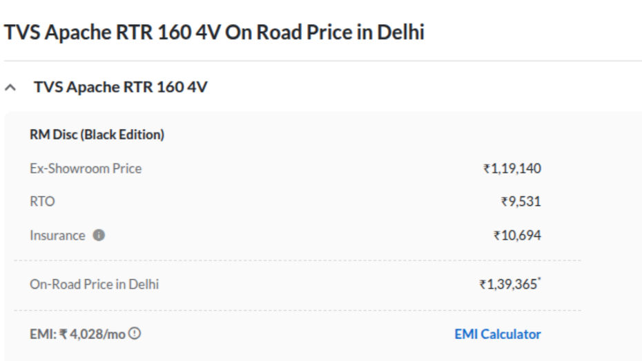 On Road Price In Delhi On Road Price In Delhi