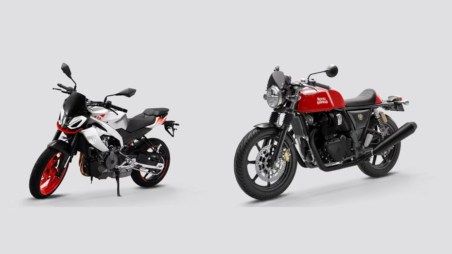 Aprilia Tuono 457 Special Edition vs Royal Enfield Continental GT 650 Aprilia Tuono 457 Special Edition vs Royal Enfield Continental GT 650