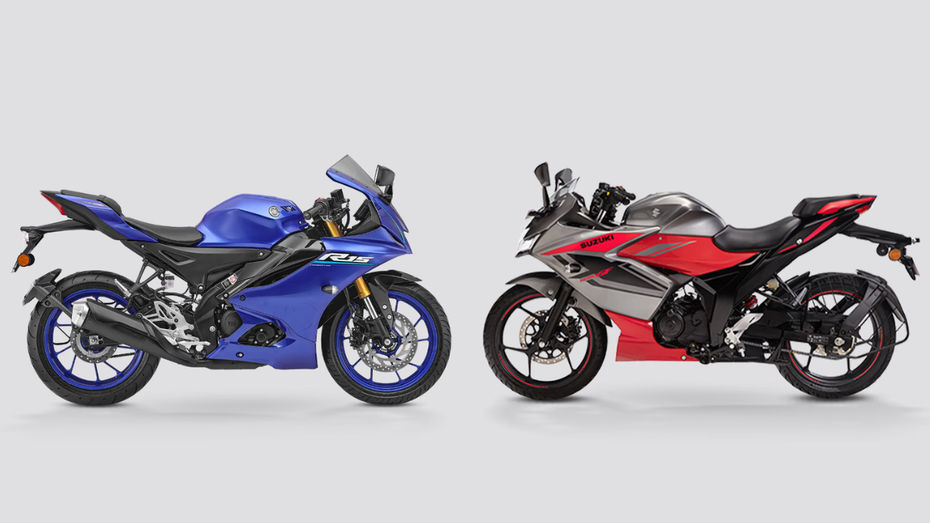 Yamaha R15 V4 vs Suzuki Gixxer 150 Yamaha R15 V4 vs Suzuki Gixxer 150