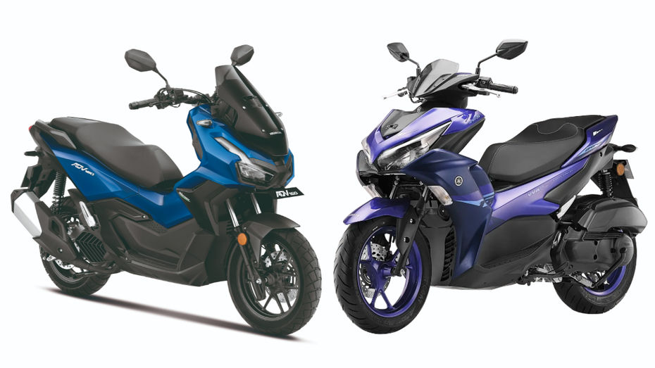 Honda ADV 160 Vs Yamaha Aerox 155: Honda ADV 160 Vs Yamaha Aerox 155: