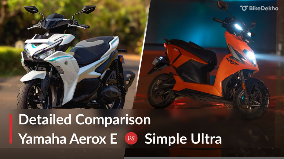 Yamaha Aerox E vs Simple Ultra Yamaha Aerox E vs Simple Ultra