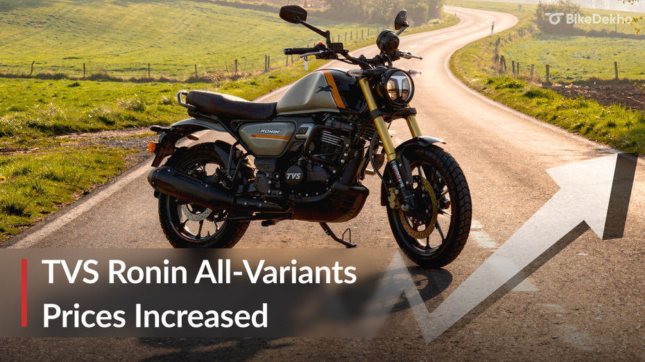 TVS Ronin All-Variants Gets A Price Hike TVS Ronin All-Variants Gets A Price Hike