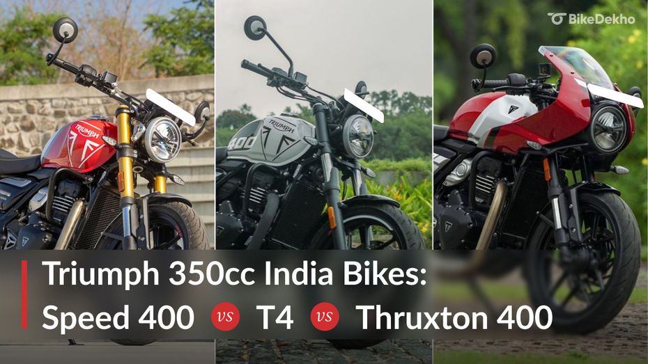Collage of Speed 400, Thruxton 400, Speed T4