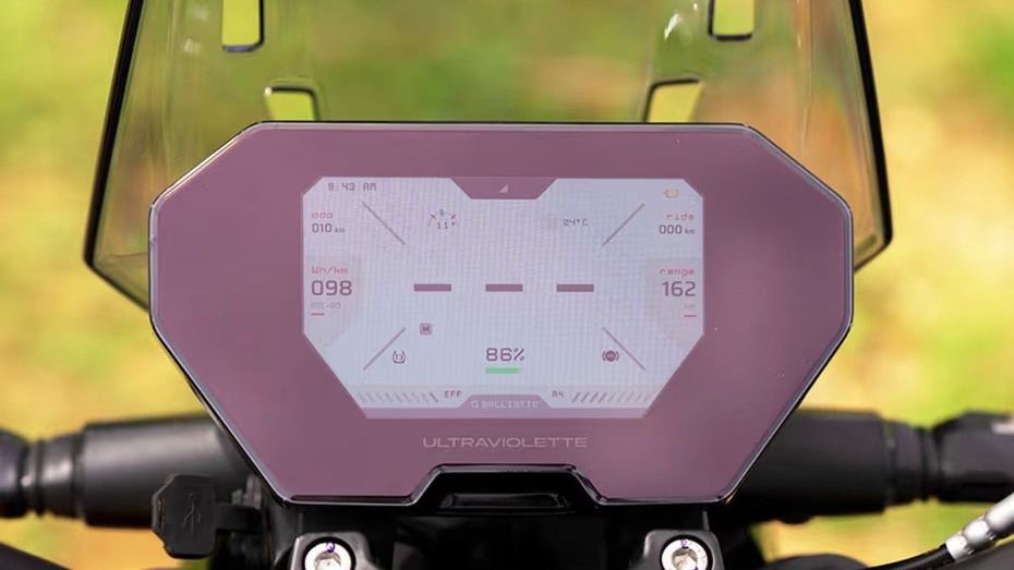 Ultraviolette X47 Crossover TFT Display