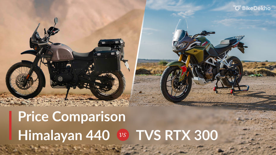 Royal Enfield Himalayan 440 vs TVS Apache RTX 300: Price Comparison Royal Enfield Himalayan 440 vs TVS Apache RTX 300: Price Comparison