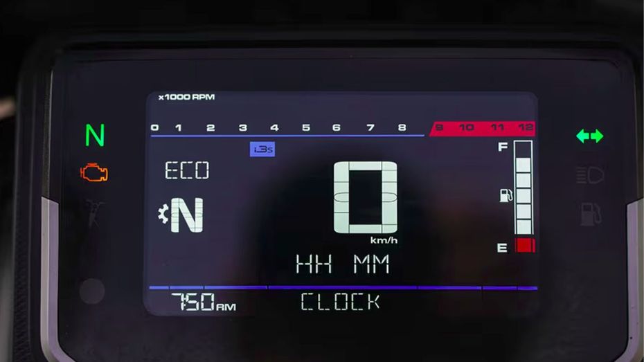 Hero Glamour X 125 ABS Instrument Display