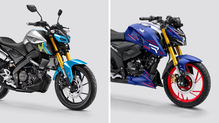 Yamaha MT-15 vs TVS Apache RTR 200 4V Yamaha MT-15 vs TVS Apache RTR 200 4V