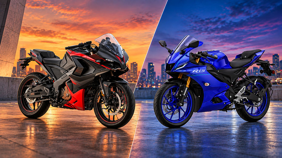 Yamaha R15 V4 & Bajaj RS200 Yamaha R15 V4 & Bajaj RS200