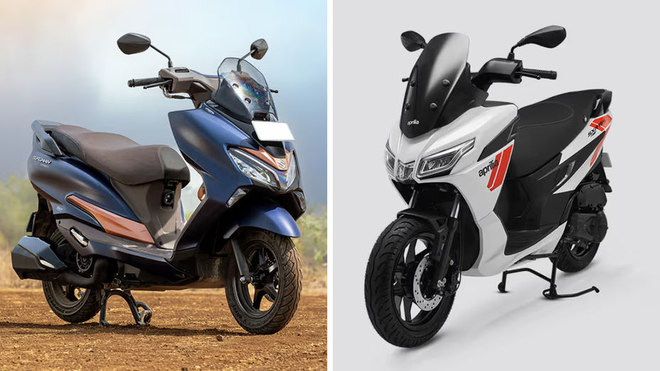Aprilia SXR GT 125 hp-e vs Suzuki Burgman Street Aprilia SXR GT 125 hp-e vs Suzuki Burgman Street