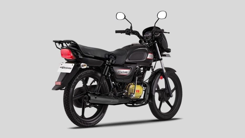 TVS Radeon All Black Edition Rear 3/4th Shot