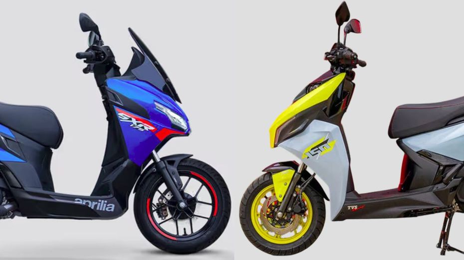 Aprilia SXR GT 175 vs TVS Ntorq 150: Detailed Comparison Aprilia SXR GT 175 vs TVS Ntorq 150: Detailed Comparison