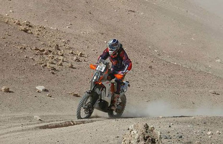 CS Santosh out of Dakar Rally