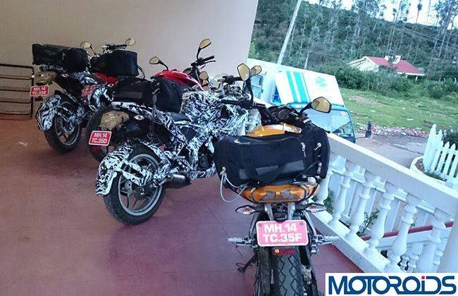 Bajaj testing Pulsar 375 and 200NS ABS-FI together?